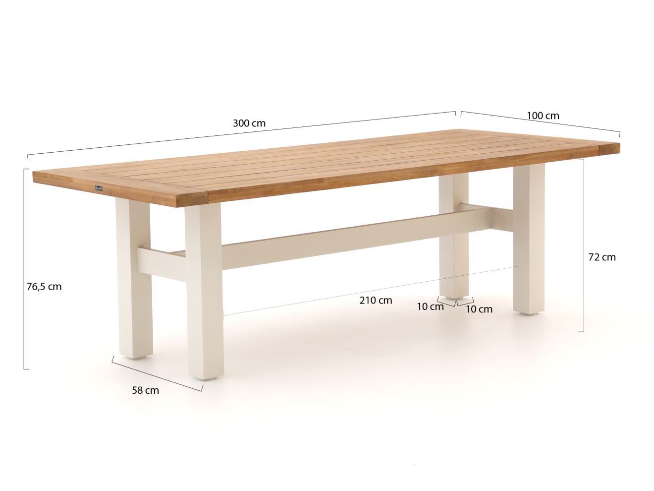 Hartman Sophie Yasmani Gartentisch 300x100x76 cm günstig online kaufen