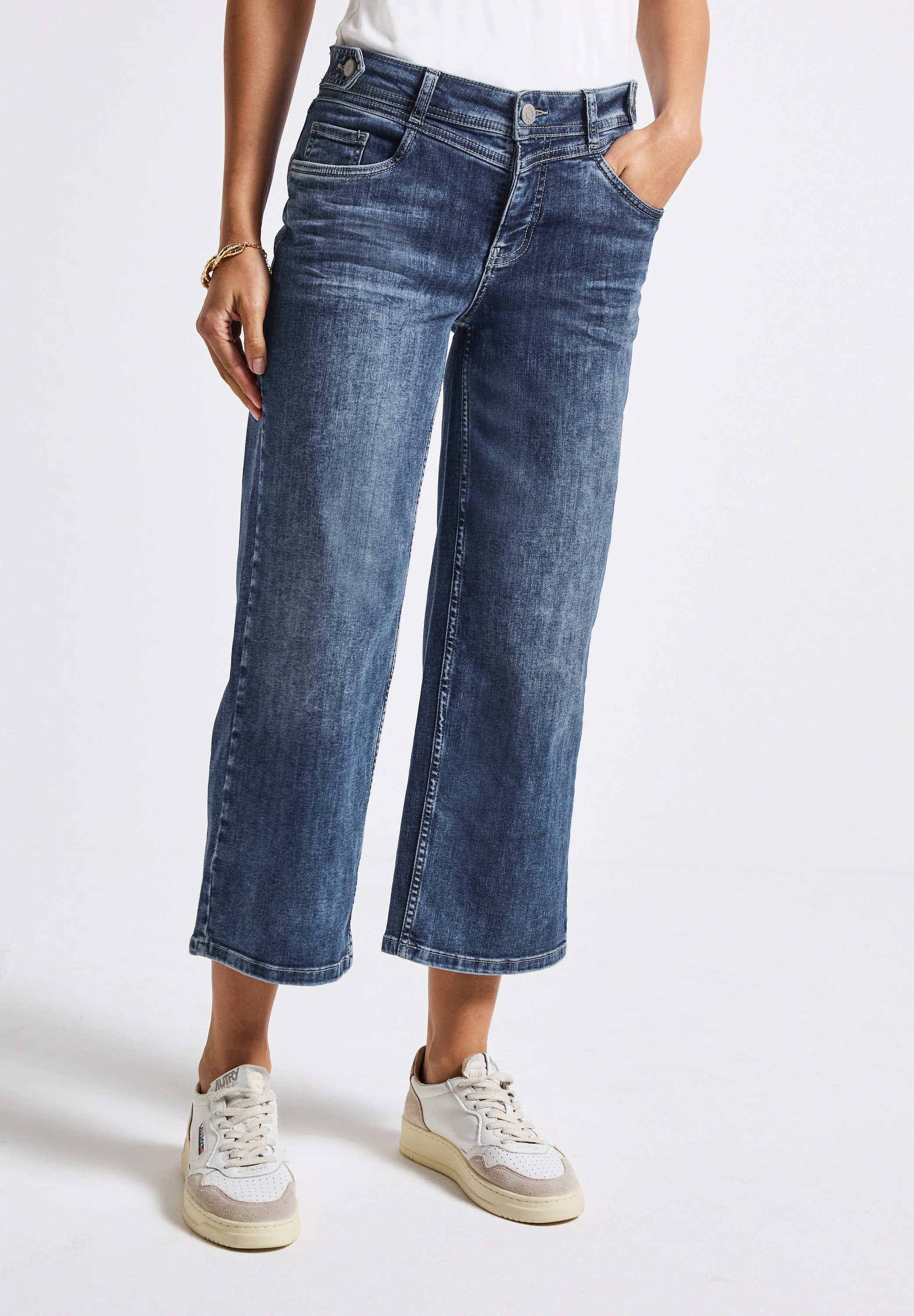 STREET ONE Loose-fit-Jeans, Middle Waist günstig online kaufen