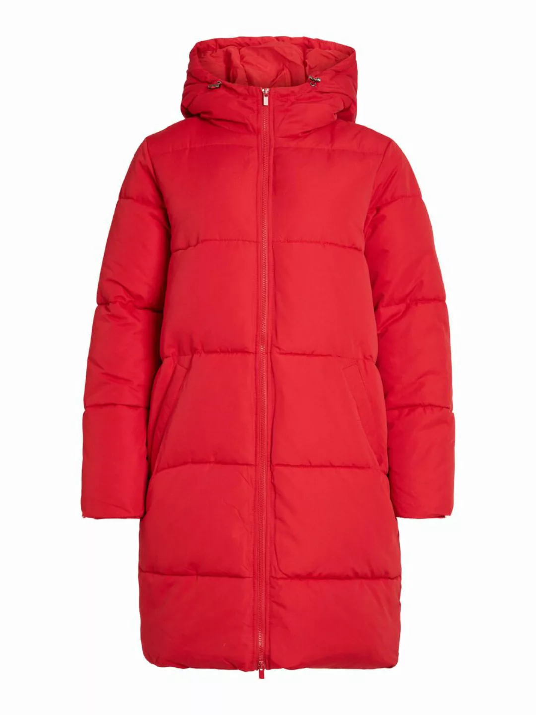 VILA Kapuzen Puffer Mantel Damen Rot günstig online kaufen