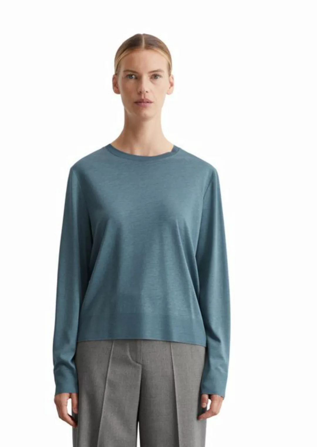 Marc O'Polo Shirtbluse T-shirt, long sleeve, crew-neck günstig online kaufen