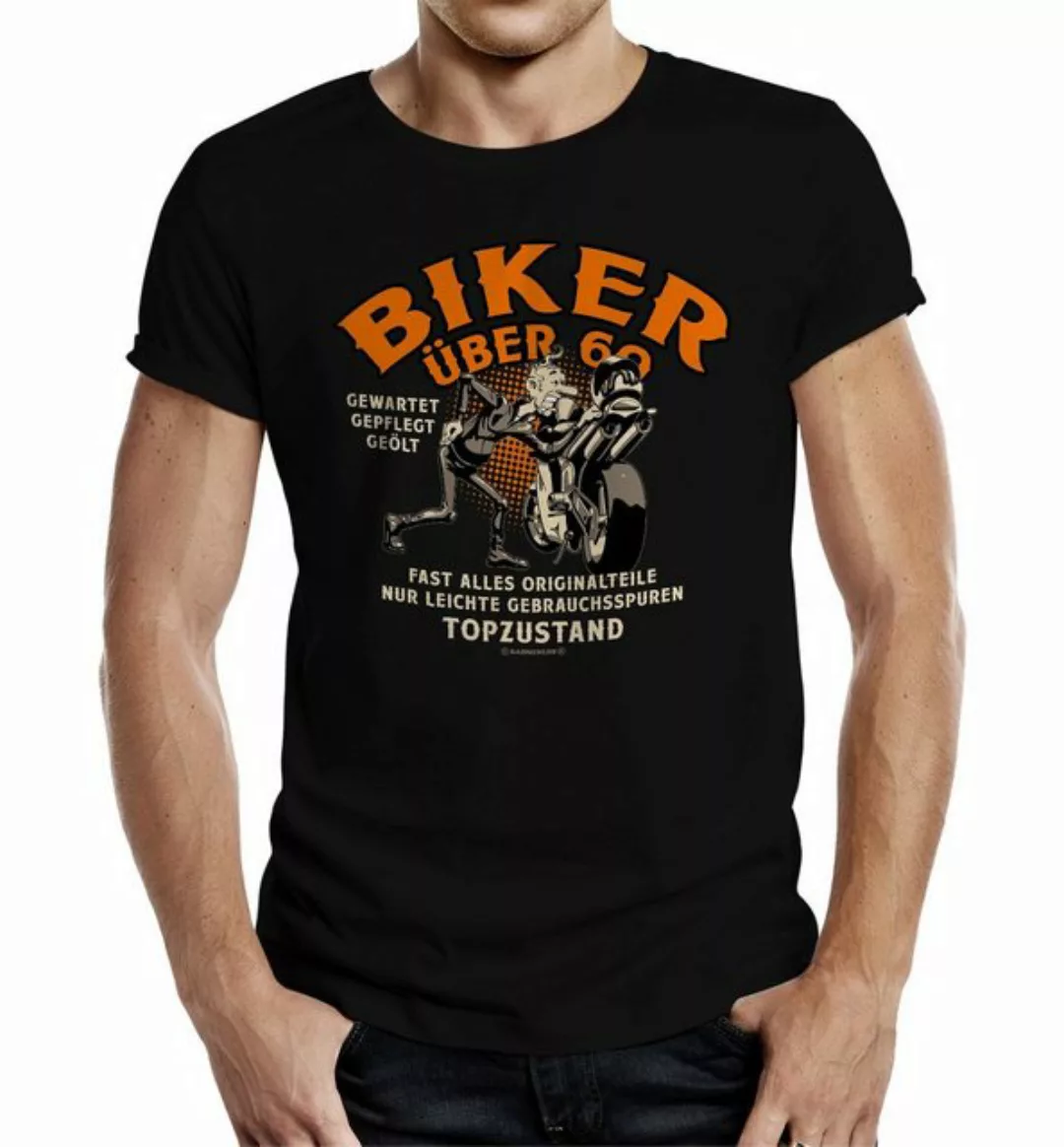 RAHMENLOS® T-Shirt als Geschenk für Motorradfahrer zum 60. Geburtstag - Bik günstig online kaufen