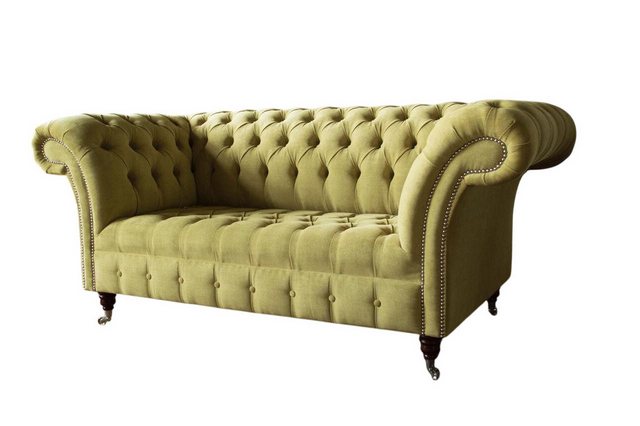 Xlmoebel Sofa Neu Chesterfield Sitzmöbel in grüner Farbe aus Textil- und, 1 günstig online kaufen