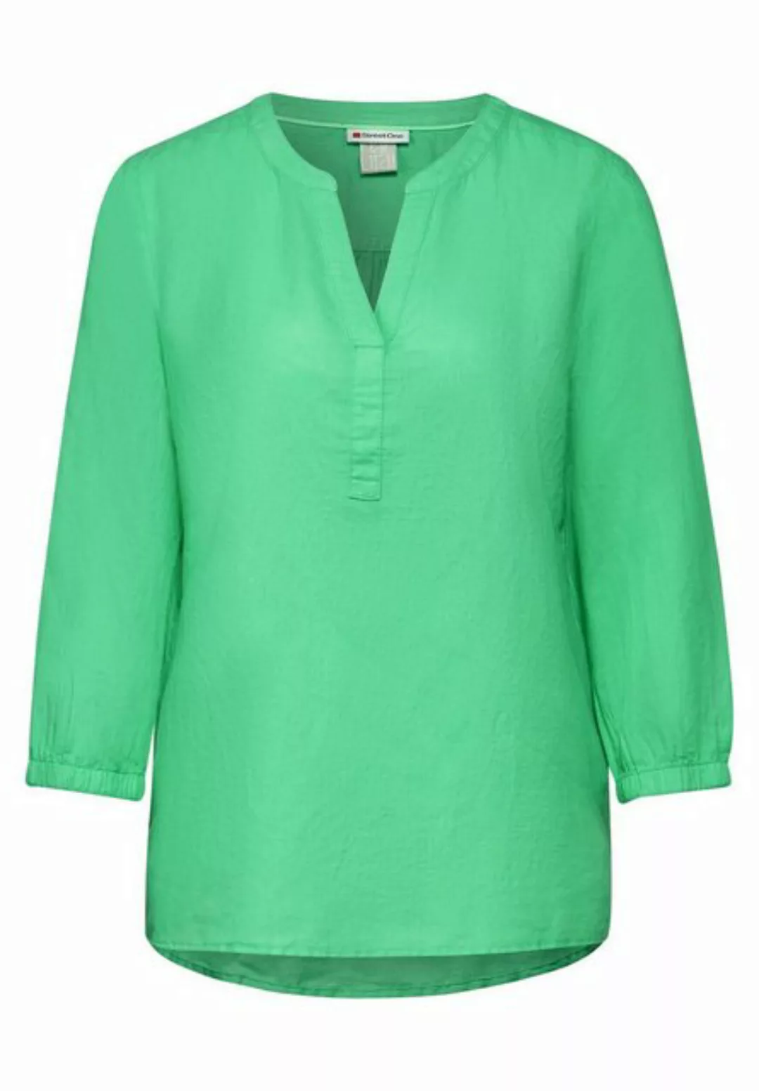 STREET ONE Blusenshirt LS_Solid Splitneck blouse w ga günstig online kaufen