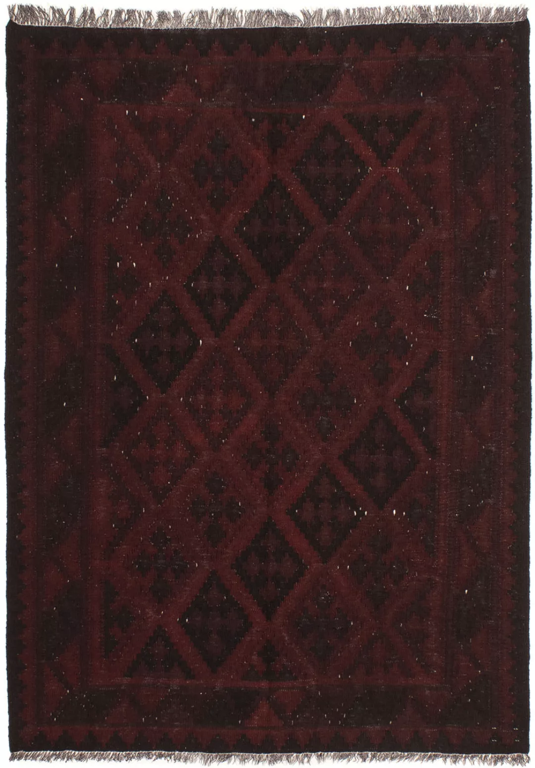 morgenland Wollteppich »Kelim - Oriental - 193 x 145 cm - dunkelrot«, recht günstig online kaufen