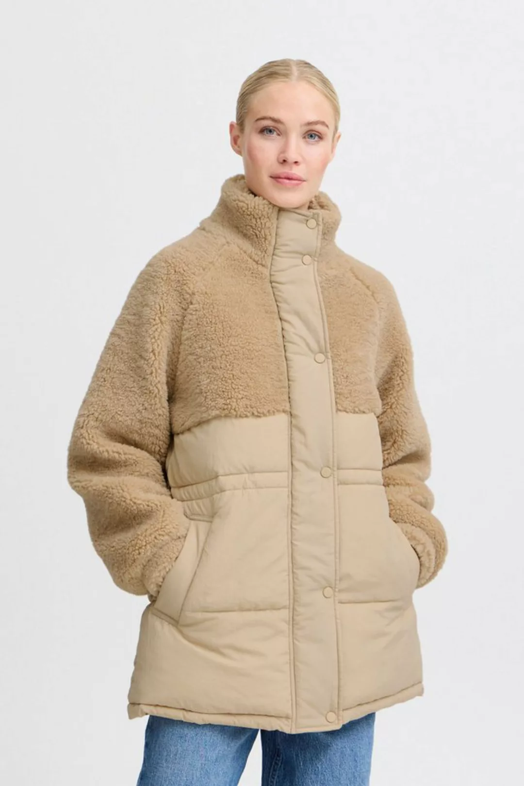 b.young Winterjacke BYANILDA JACKET - schöne Jacke mit Fellimitat günstig online kaufen