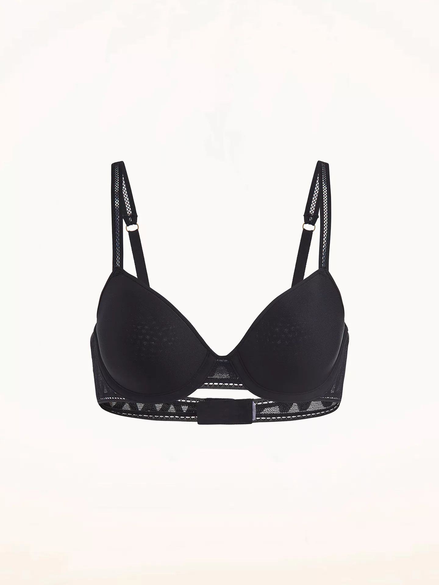 Wolford - Net Logo Soft Cup Bra, Frau, black, Größe: 75B günstig online kaufen