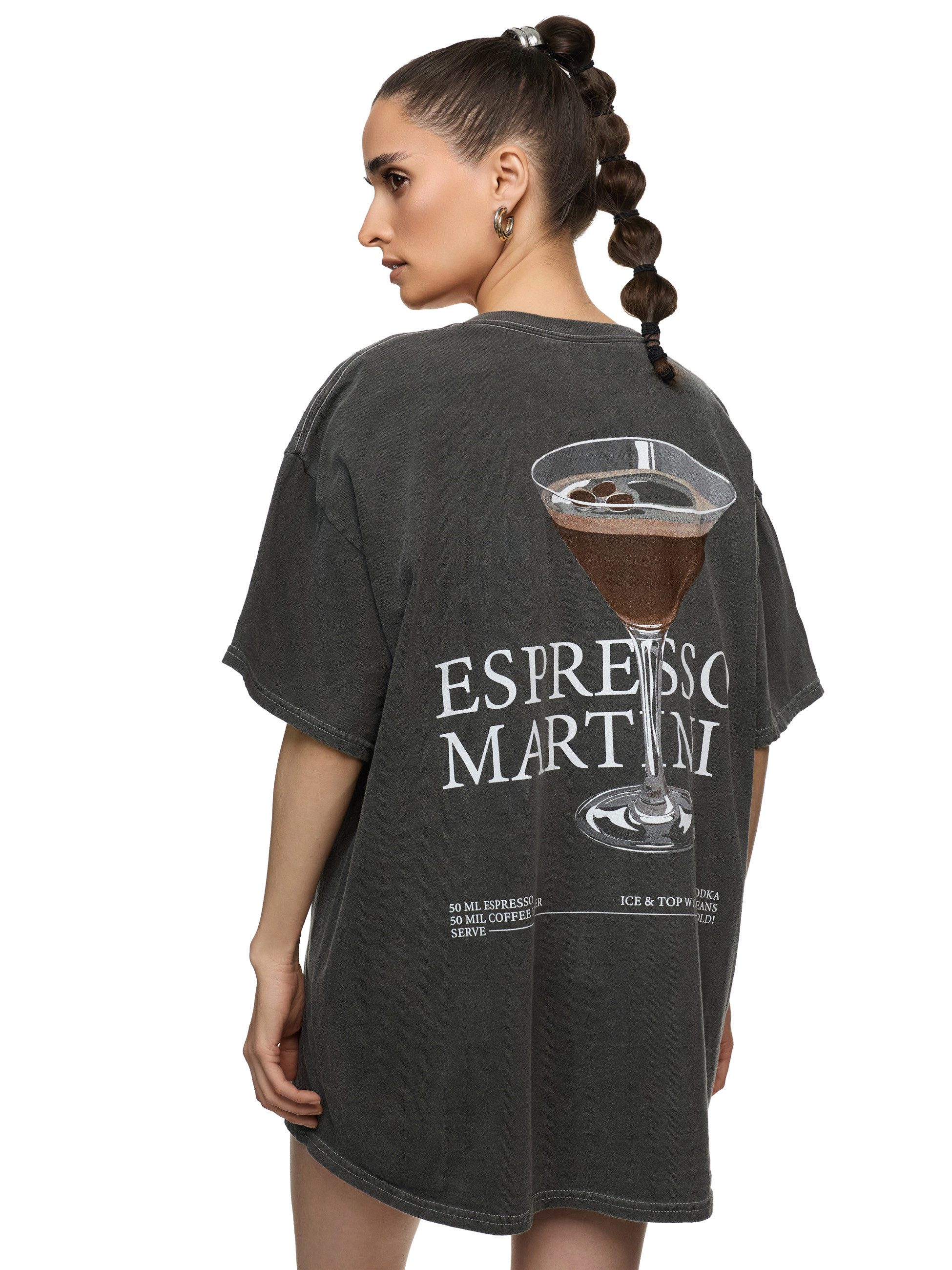 Worldclassca Print-Shirt Worldclassca Oversized Print ESPRESSO günstig online kaufen