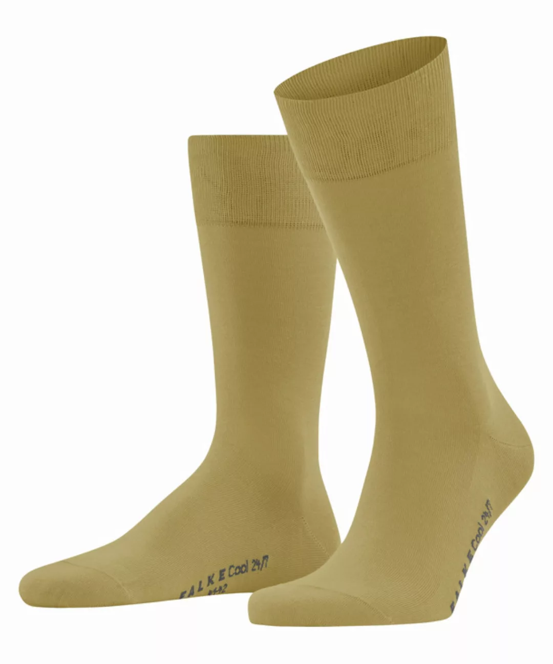 FALKE Cool 24/7 Herren Socken, 41-42, Grün, Uni, Baumwolle, 13230-729804 günstig online kaufen