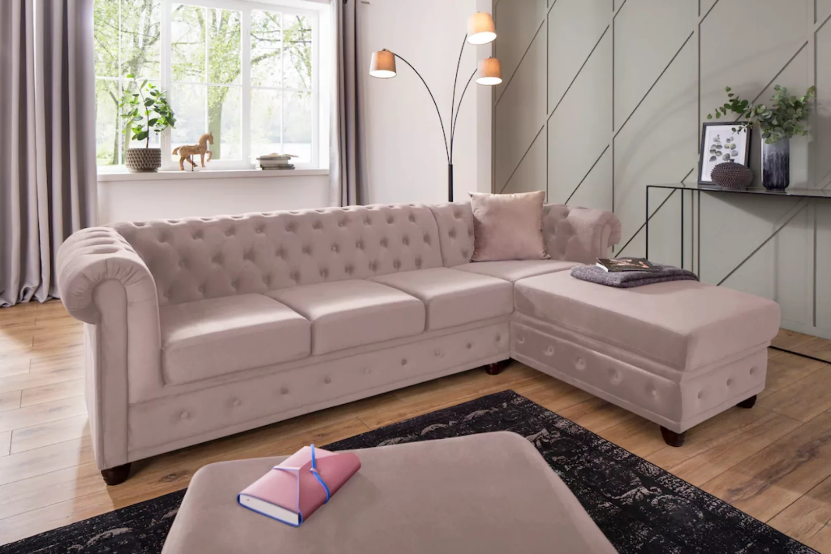 Home affaire Chesterfield-Sofa "New Castle" günstig online kaufen