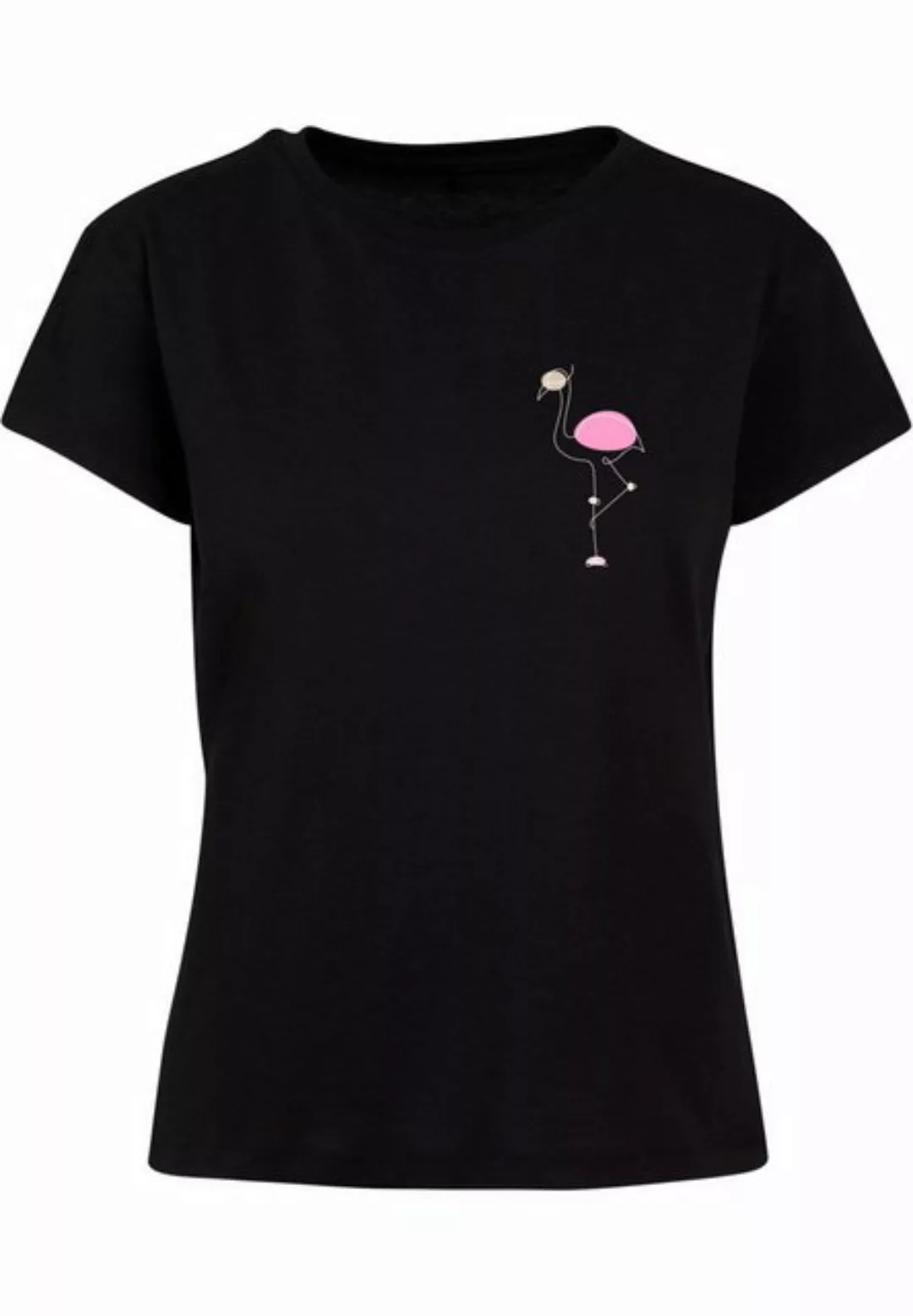 Merchcode T-Shirt Merchcode Damen Ladies Flamingo Box Tee (1-tlg) günstig online kaufen