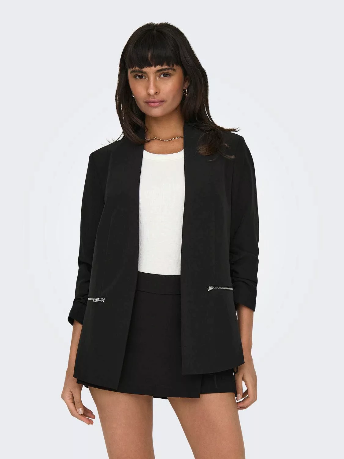 ONLY Kurzblazer "ONLBERRY 3/4 ZIP BLAZER CC TLR", geraffte 3/4 Ärmel günstig online kaufen