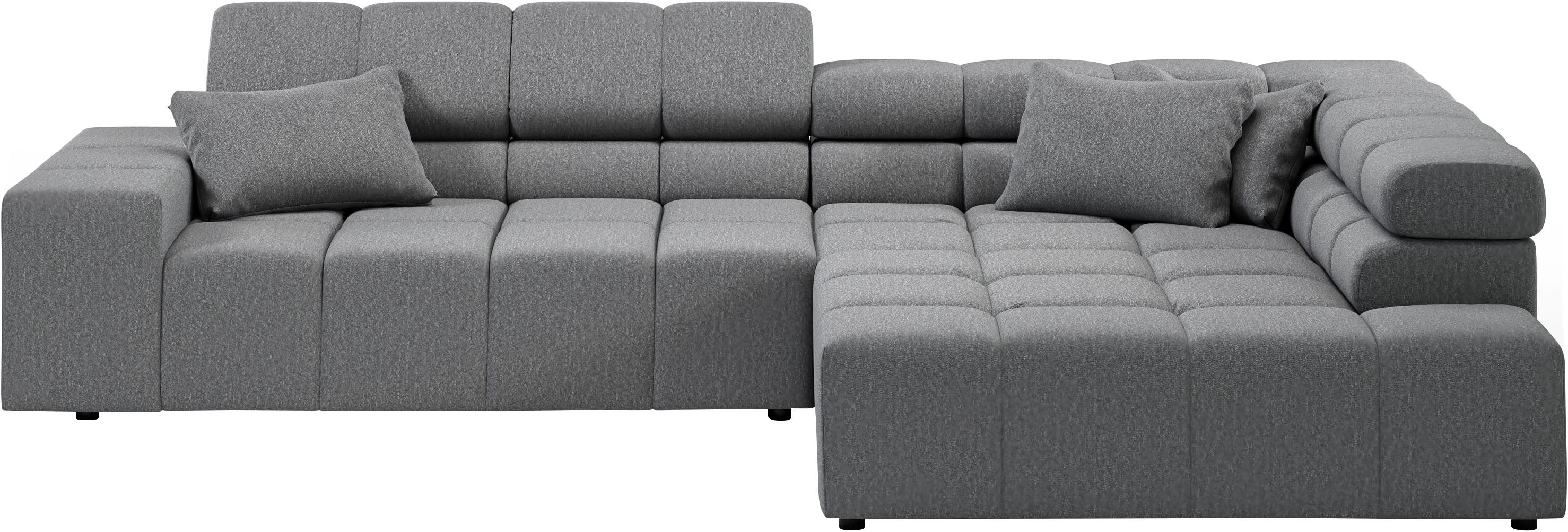 INOSIGN Ecksofa "Ancona incl. Kopfteilverstellung, Breite 319cm, L-Form", w günstig online kaufen