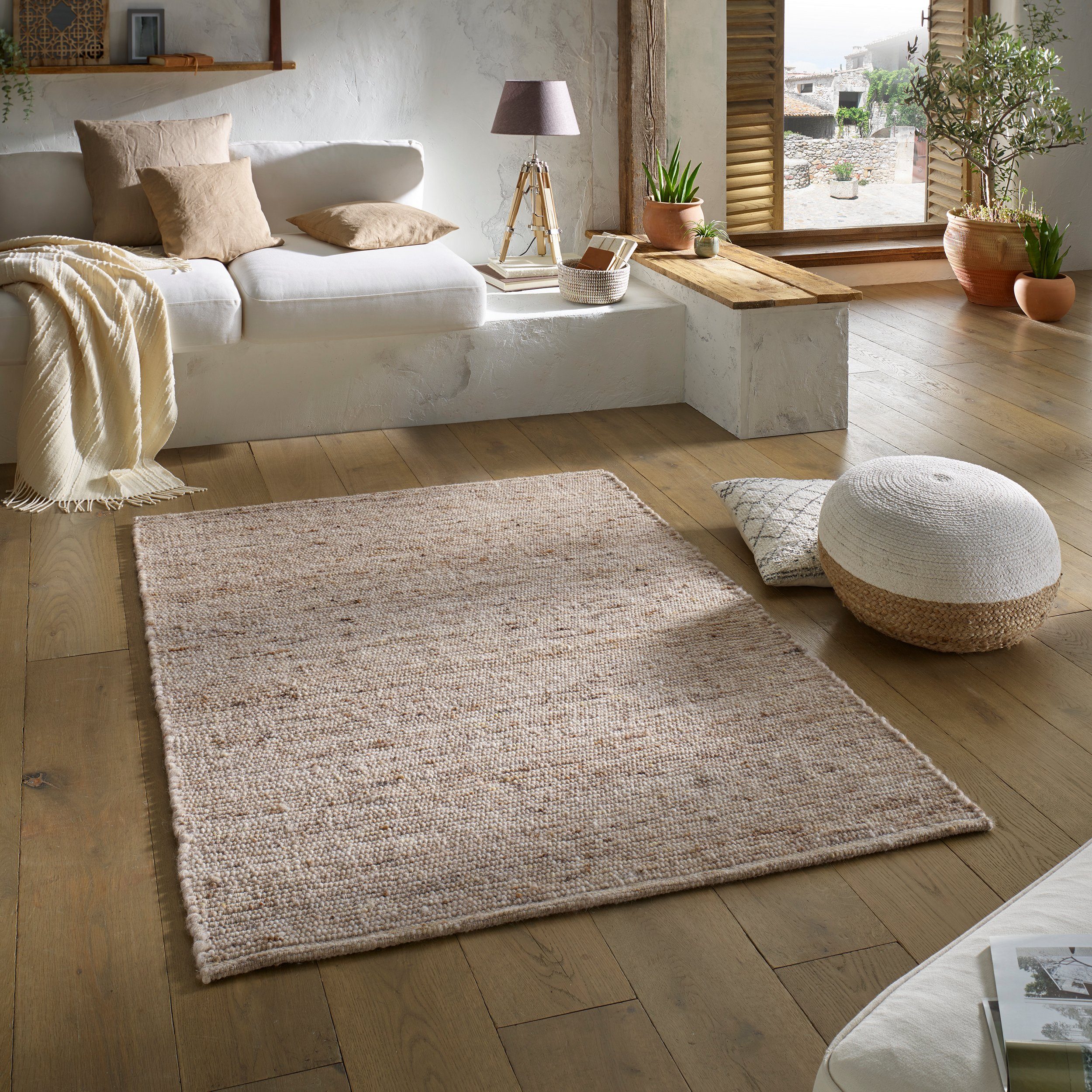 TaCa Home Wollteppich Wollteppich frei von günstig online kaufen