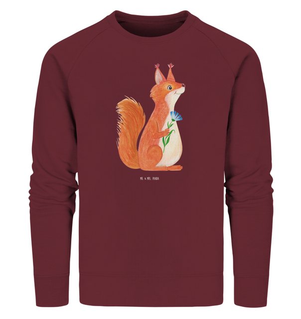 Mr. & Mrs. Panda Longpullover Größe S Eichhörnchen Blume - Burgundy - Gesch günstig online kaufen