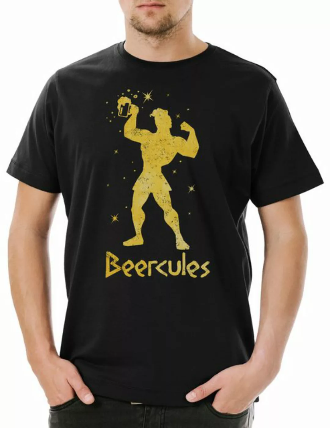 Urban Backwoods Print-Shirt Beercules Herren T-Shirt Alkohol Alcohol Beer G günstig online kaufen