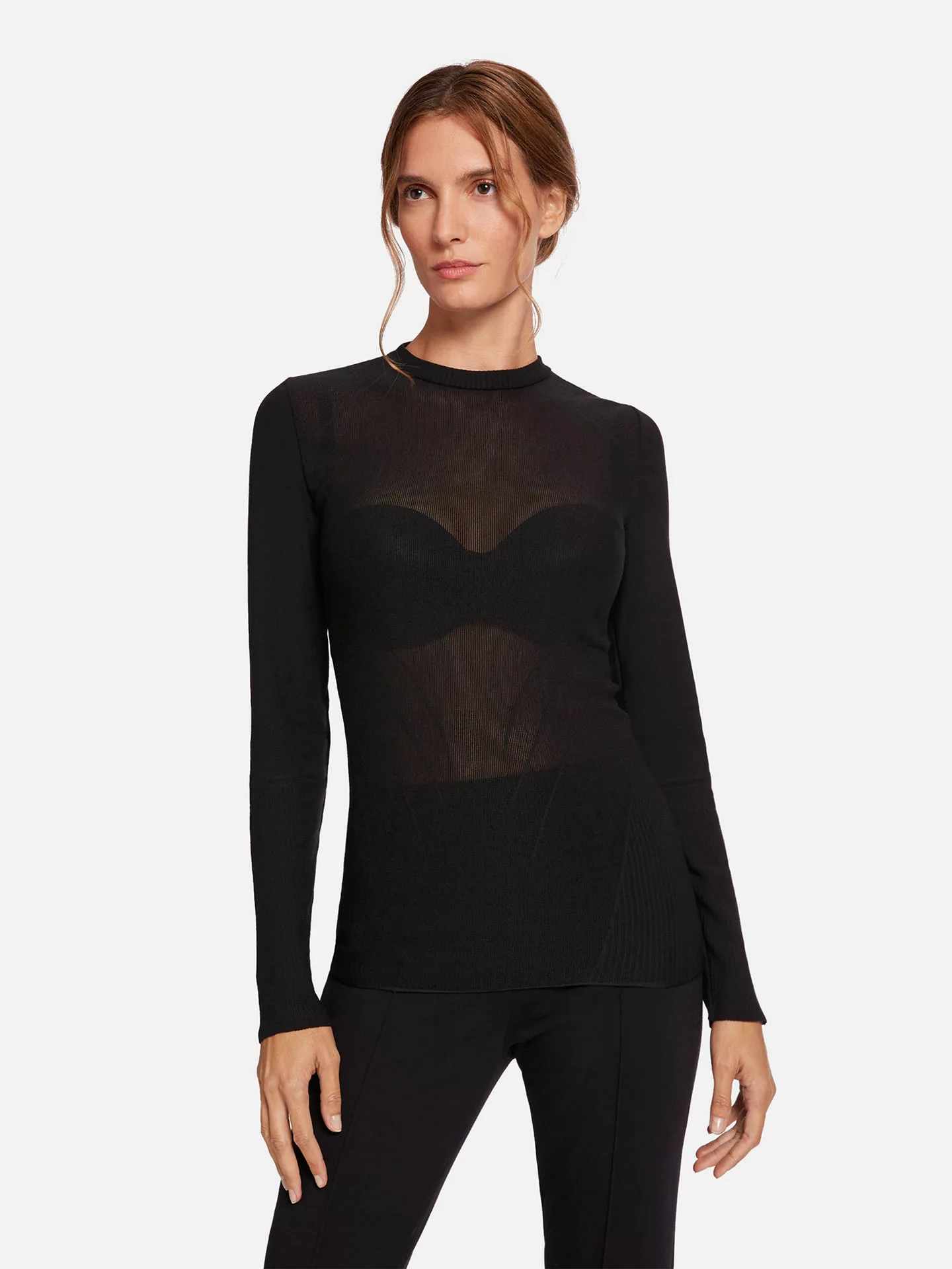 Wolford - Diana Pullover, Frau, black, Größe: M günstig online kaufen