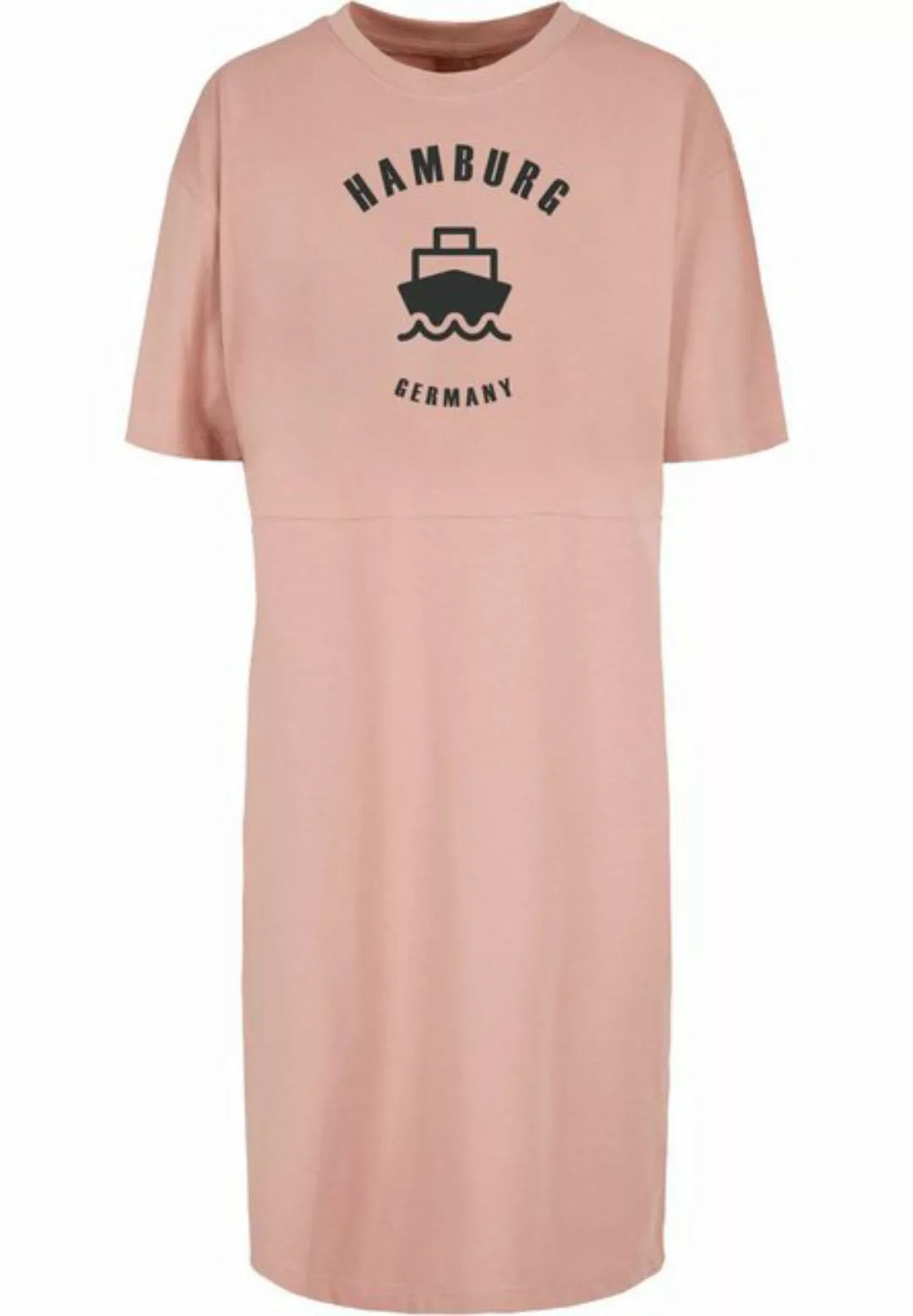 Merchcode Shirtkleid Merchcode Damen Ladies Hamburg Organic Oversized Slit günstig online kaufen