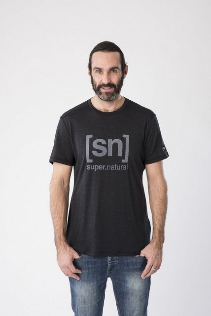 SUPER.NATURAL T-Shirt Merino T-Shirt M LOGO TEE feinster Merino-Materialmix günstig online kaufen