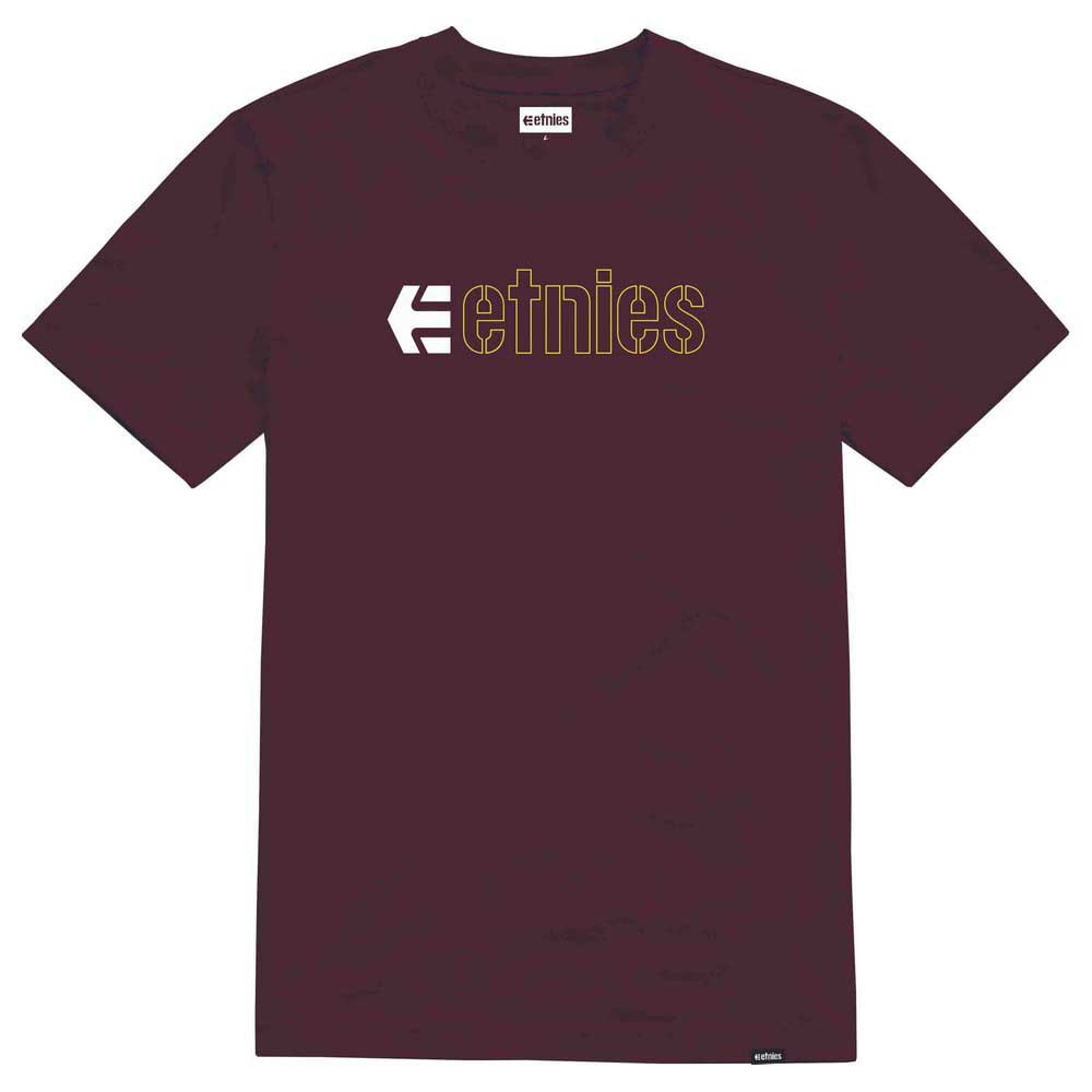 Etnies Ecorp Kurzärmeliges T-shirt L Burgundy / White günstig online kaufen