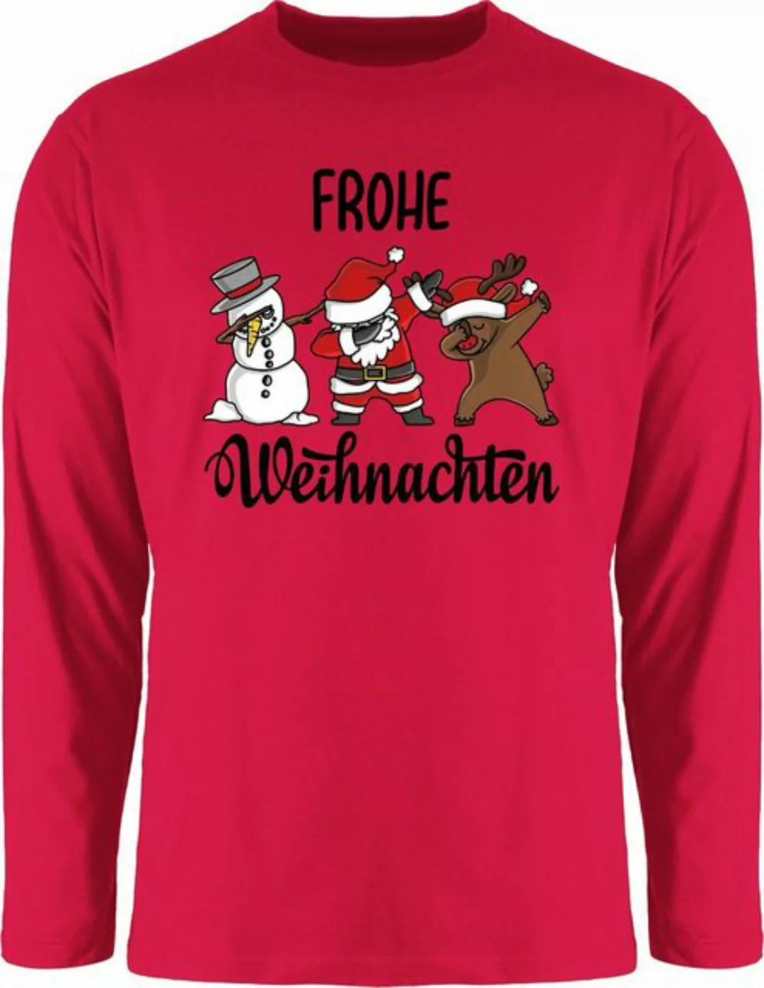 Shirtracer Rundhalsshirt Dabbing Frohe Weihnachten I Schneemann I Weihnacht günstig online kaufen