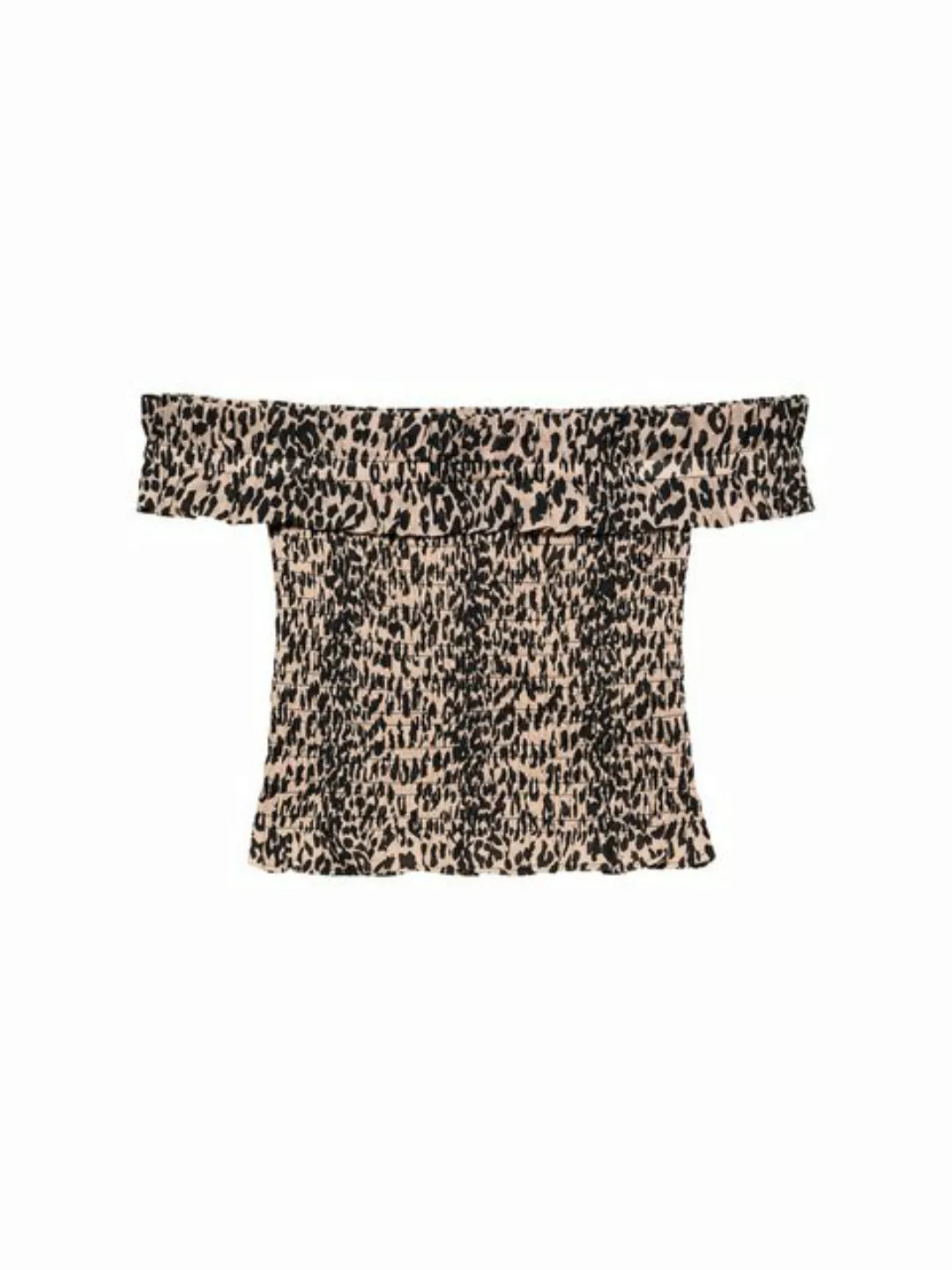 Catwalk Junkie Shirttop - Top - Animal Print - Off-shoulder smock top günstig online kaufen