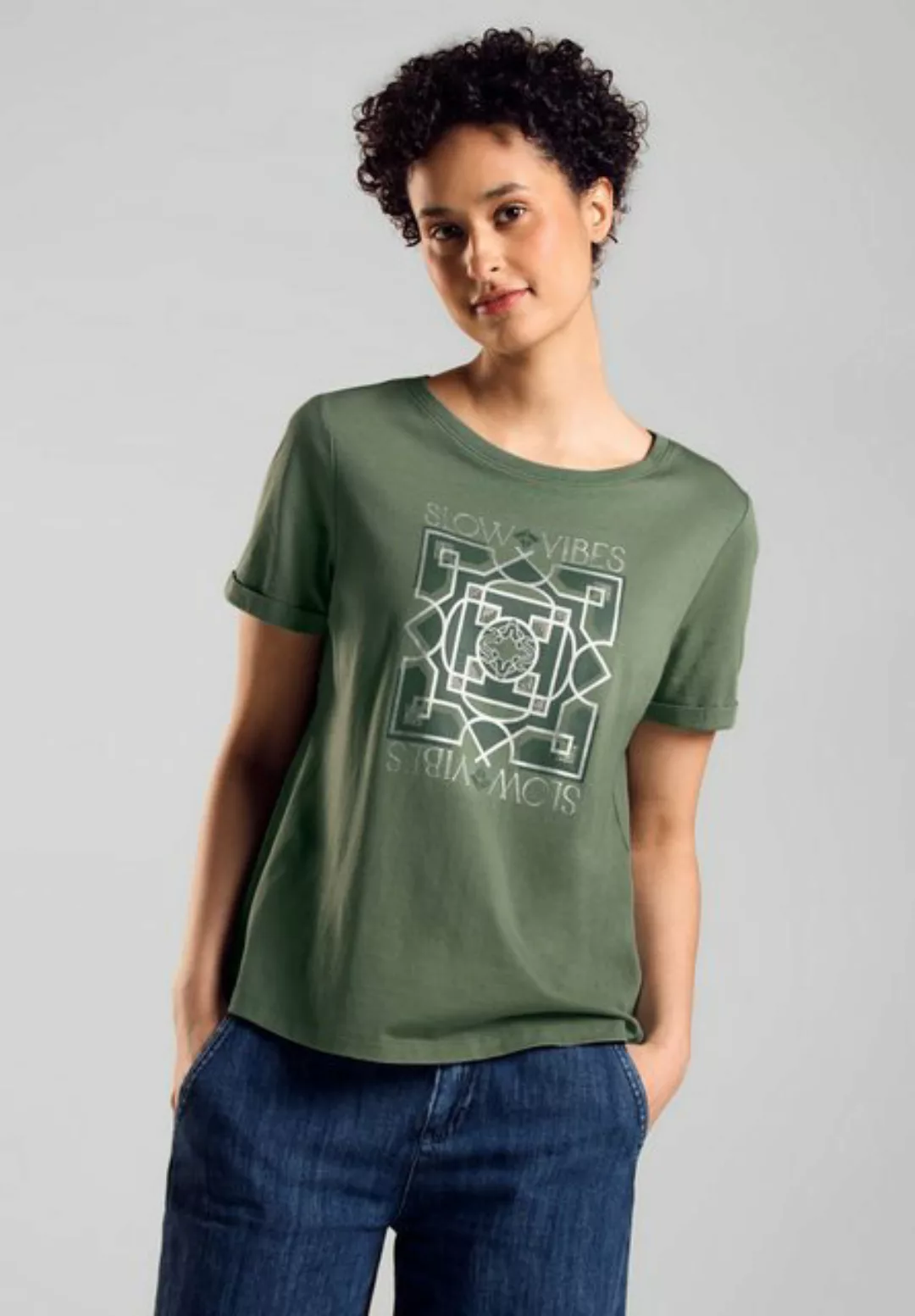 STREET ONE 3/4-Arm-Shirt mit Rundhalsausschnitt günstig online kaufen