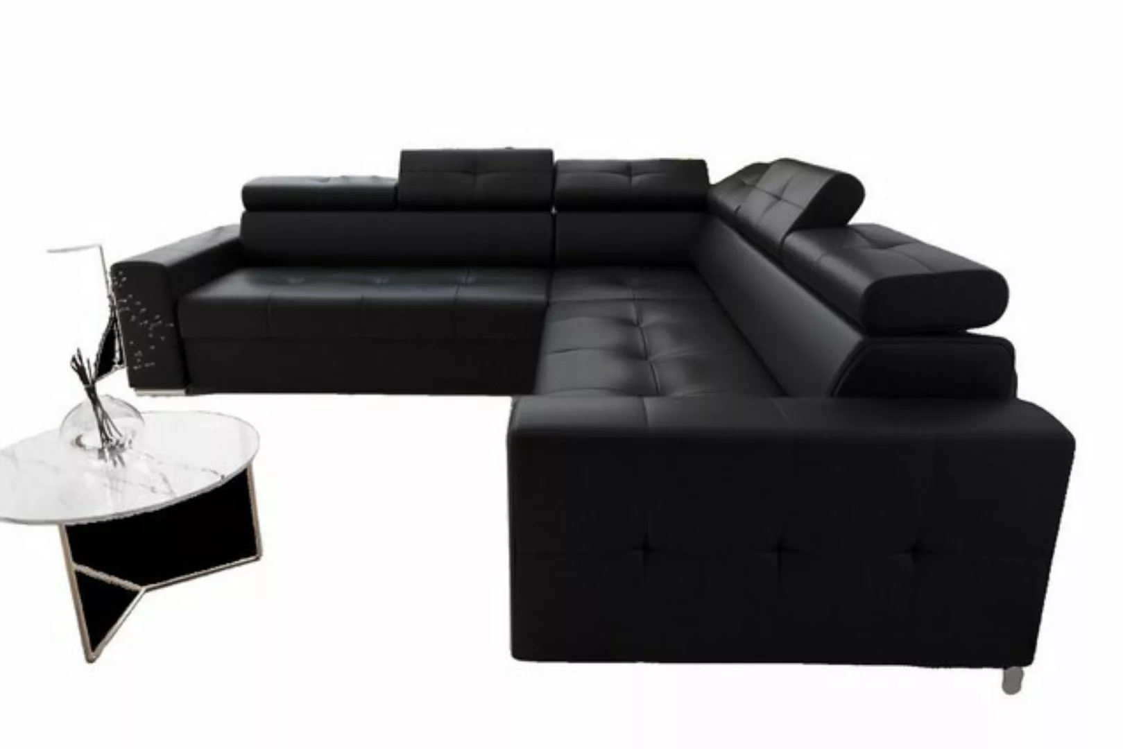 JVmoebel Ecksofa Wohnzimmer Textil Leder Luxus L Form Modern Ecksofa Couch, günstig online kaufen