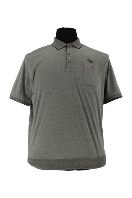 Mode Monte Carlo Poloshirt Polo-Shirt Knopf Oliv günstig online kaufen