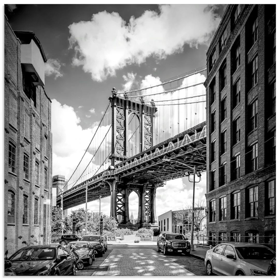 Artland Glasbild "New York City Manhattan Bridge I", Amerika, (1 St.), in v günstig online kaufen