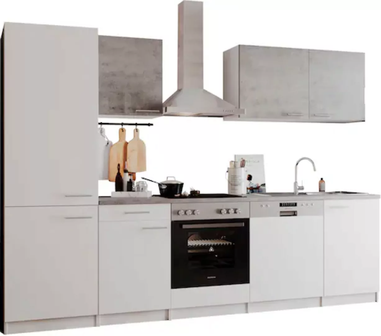 RESPEKTA Küchenzeile "Malia", Breite 280 cm, mit Soft-Close günstig online kaufen