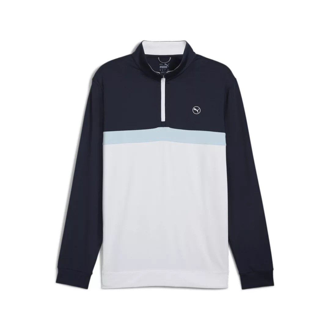 PUMA T-Shirt "Pure Colourblock Golfshirt mit viertellangem Reißverschluss" günstig online kaufen