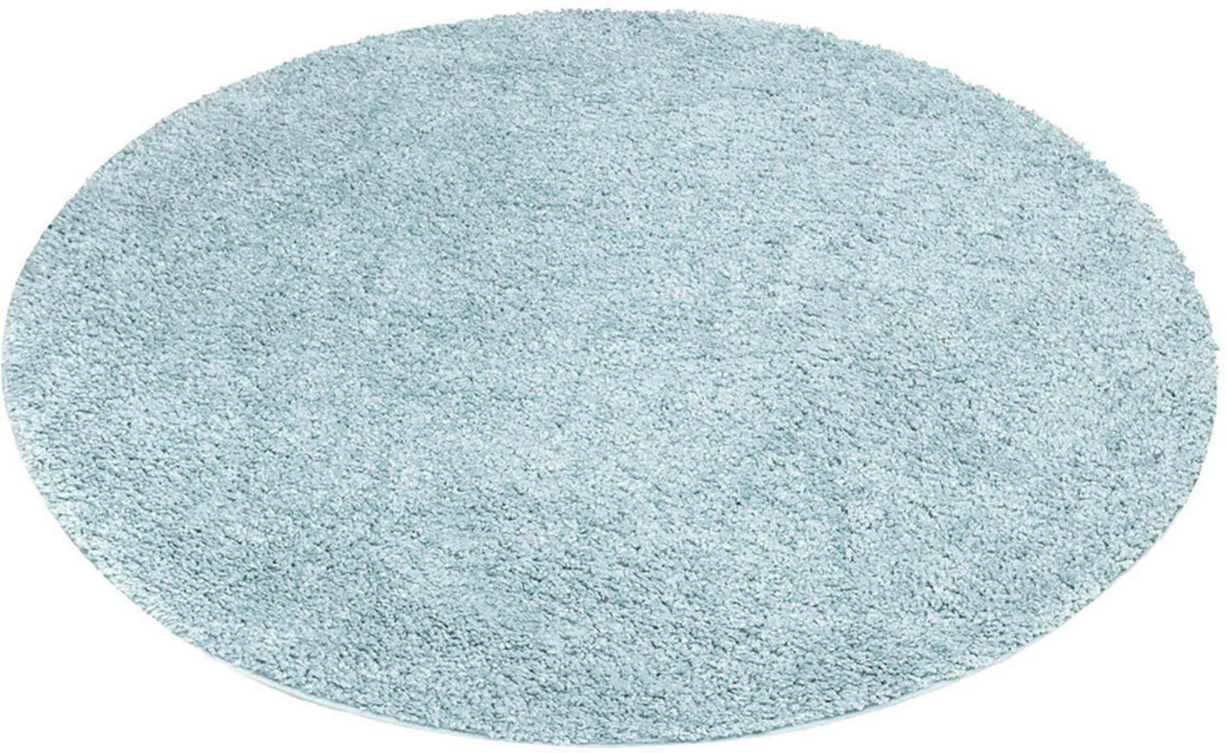 Carpet City Hochflor-Teppich »City Shaggy«, rund, 30 mm Höhe, Teppich Einfa günstig online kaufen