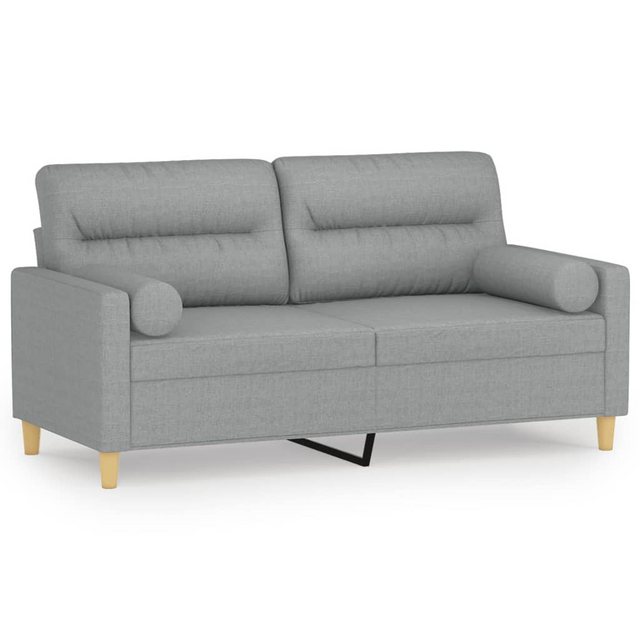 vidaXL Sofa Sofa mit Zierkissen Stoff, 140 cm, 2-Sitzer günstig online kaufen