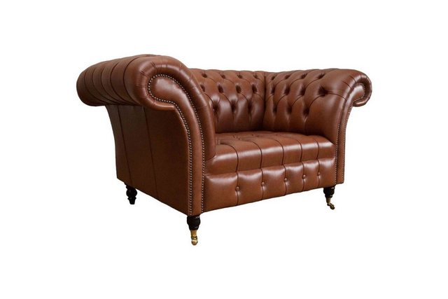 Xlmoebel Sofa Chesterfield Stil Textil Sessel 1.5 Platz Polsterung Sofas Lo günstig online kaufen