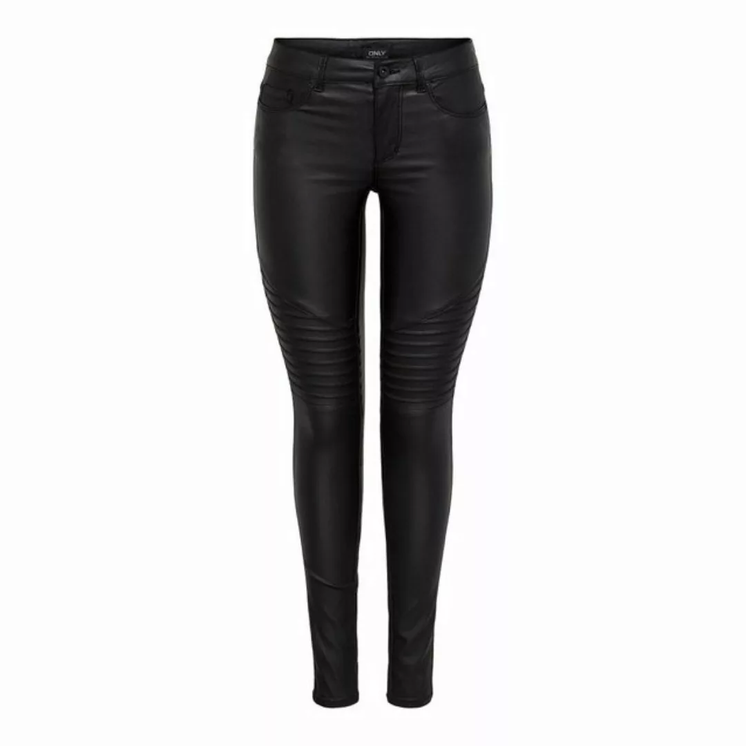 Only New Royal Regular Skinny Biker Coated Hose S Black günstig online kaufen