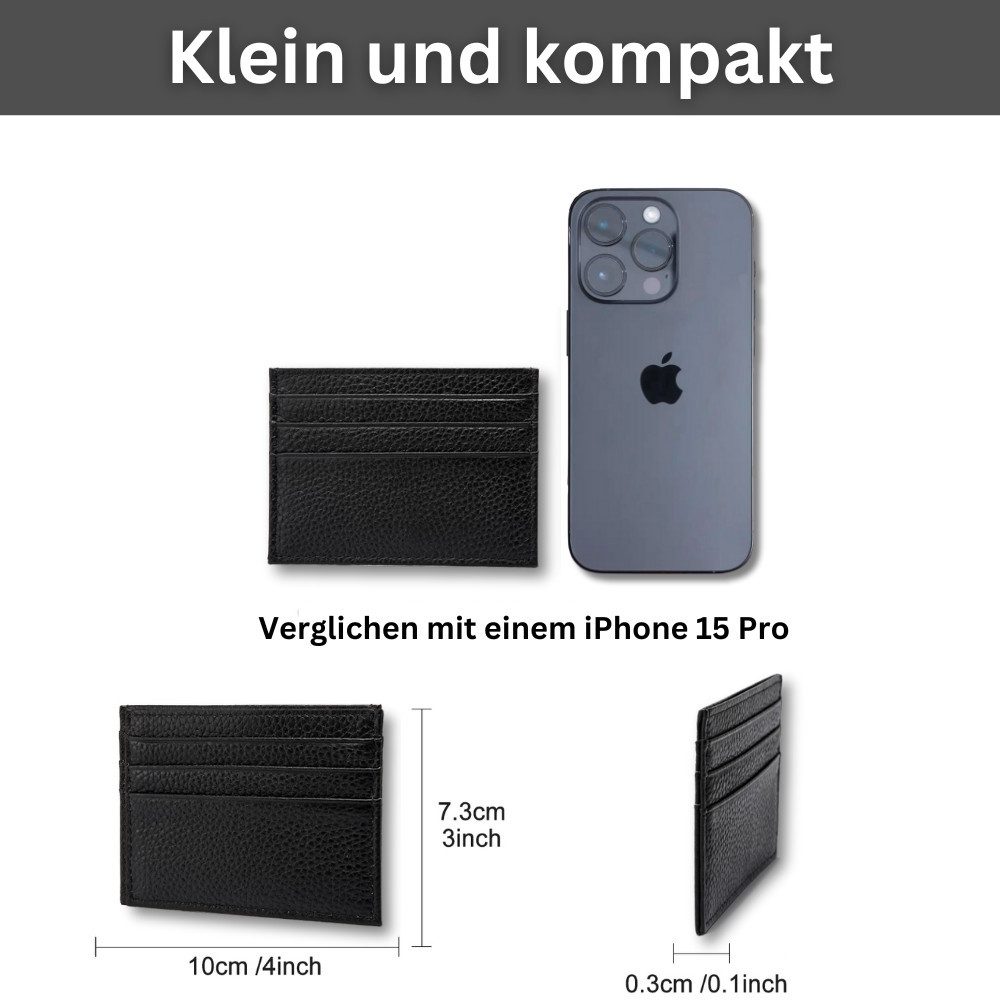 Fomax Kartenetui aus echtem Leder, eleganter günstig online kaufen