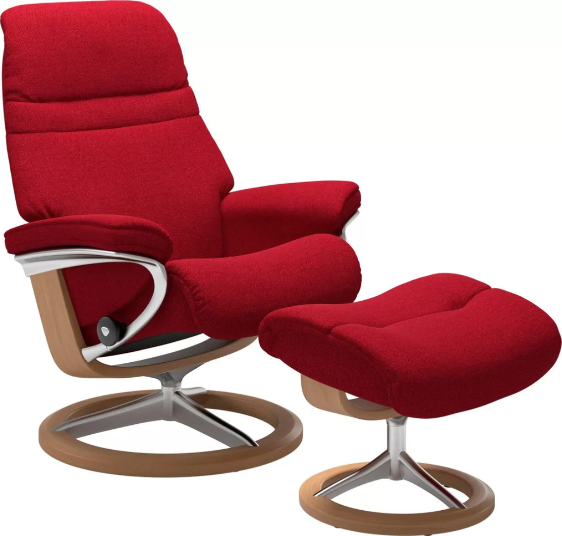 Stressless Relaxsessel "Sunrise", (Set, Relaxsessel mit Hocker), mit Signat günstig online kaufen