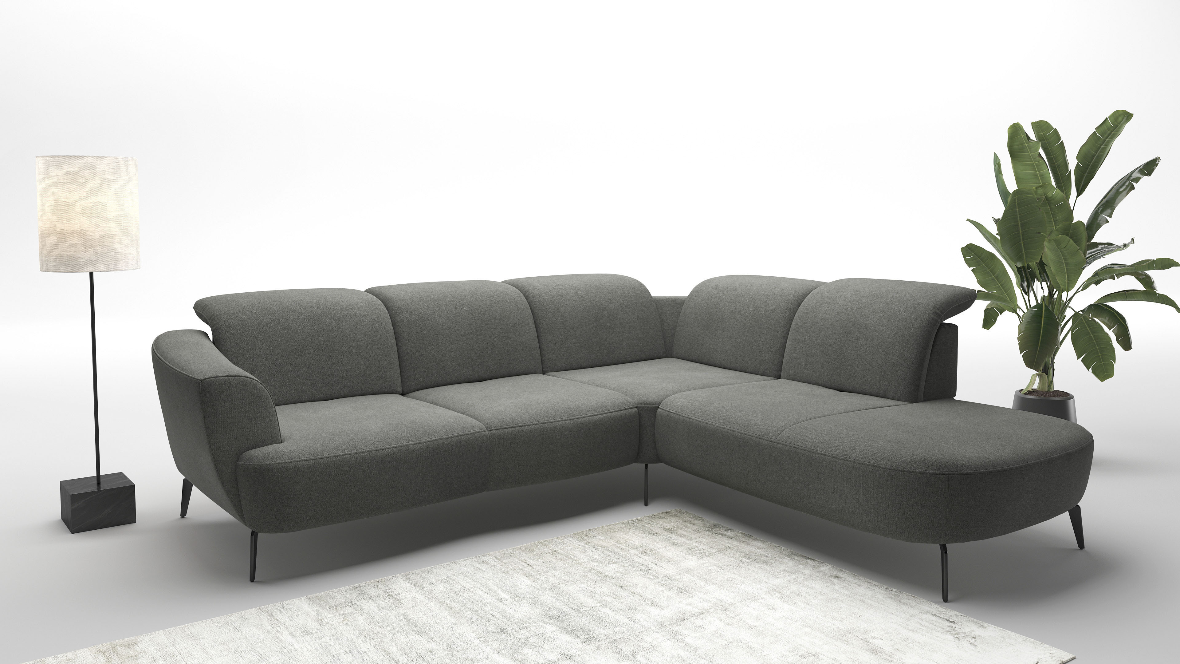 sit&more Ecksofa "Zoe", ink.Sitztiefenverstellung, wahlweise mit Kopfteilve günstig online kaufen