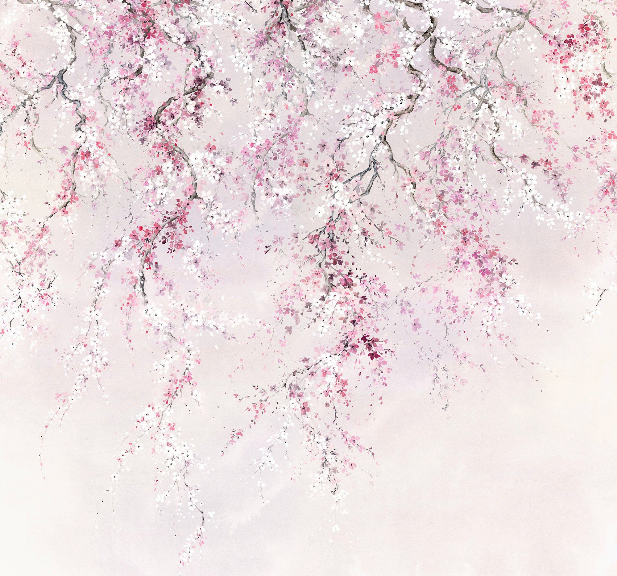Sanders & Sanders Fototapete Kirschblüten Rosa 300 x 280 cm 612002 günstig online kaufen