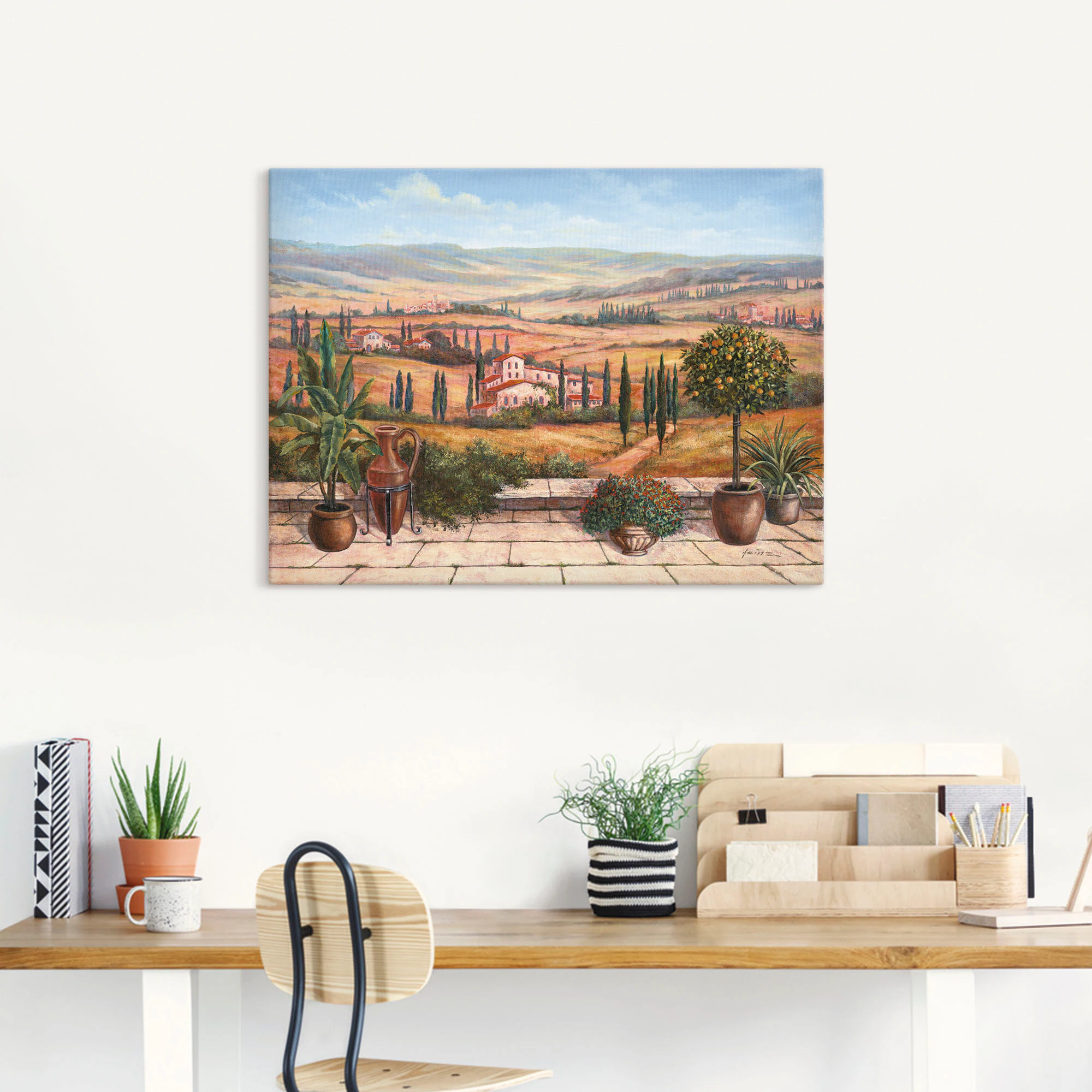 Artland Wandbild "Terrasse", Europa, (1 St.), als Alubild, Outdoorbild, Lei günstig online kaufen