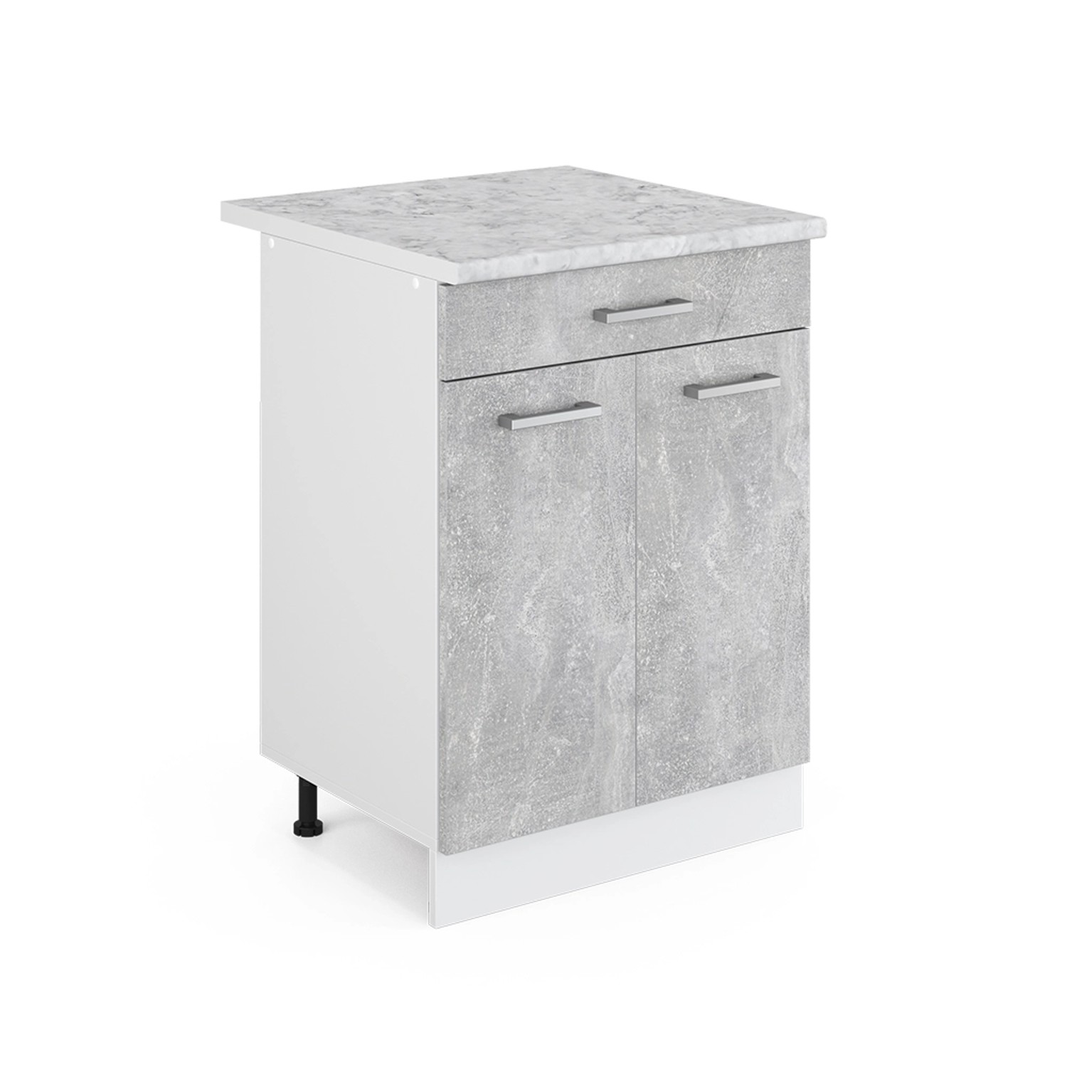 Vicco Unterschrank R-Line, Beton/Weiß, 60 cm günstig online kaufen