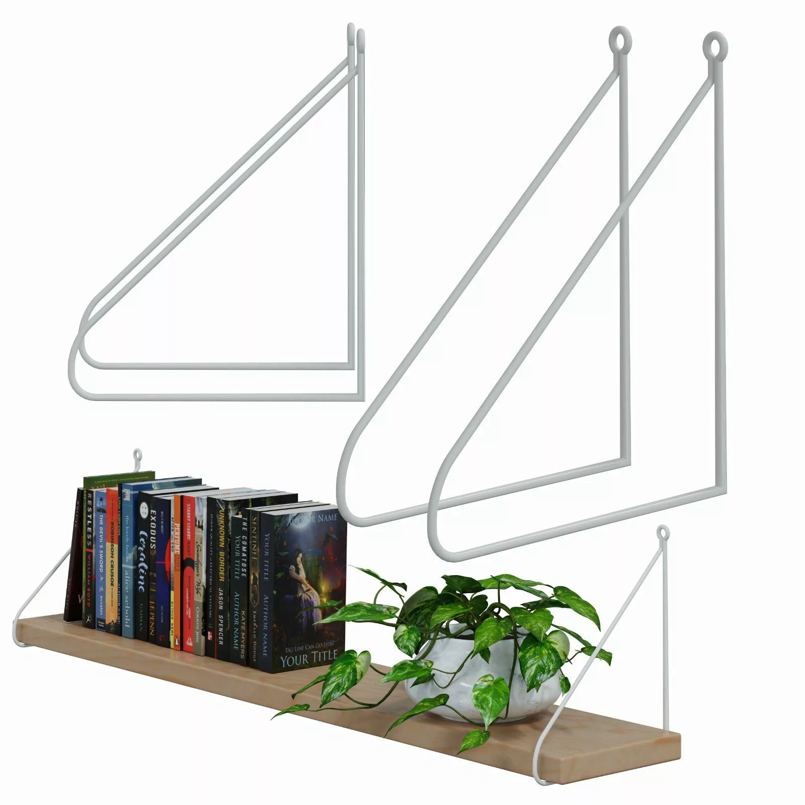 HAGO Wandregalhalter DIY 2er Set Wandregalhalter günstig online kaufen