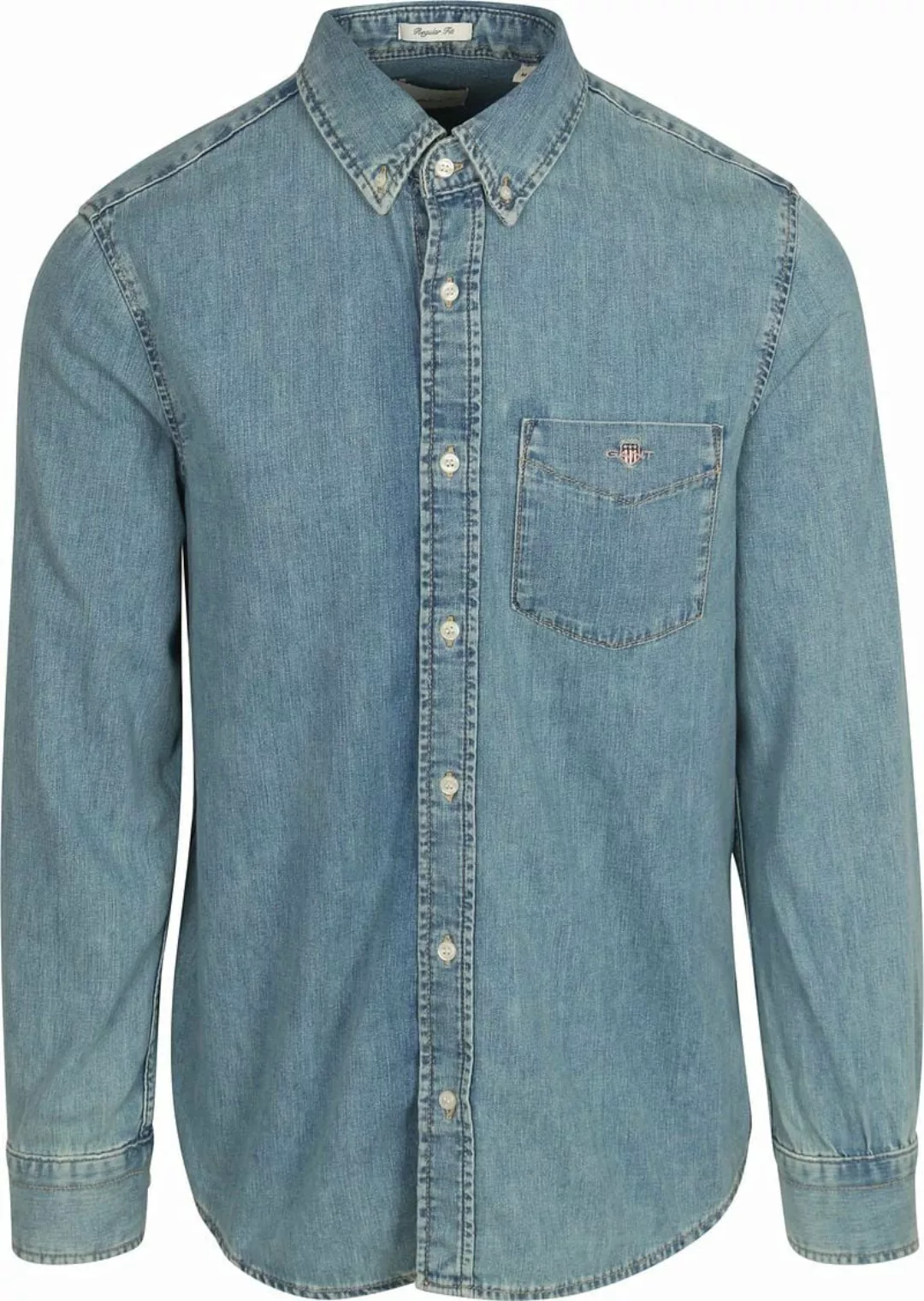 Gant Denim Hemd Hellblau - Größe XL günstig online kaufen