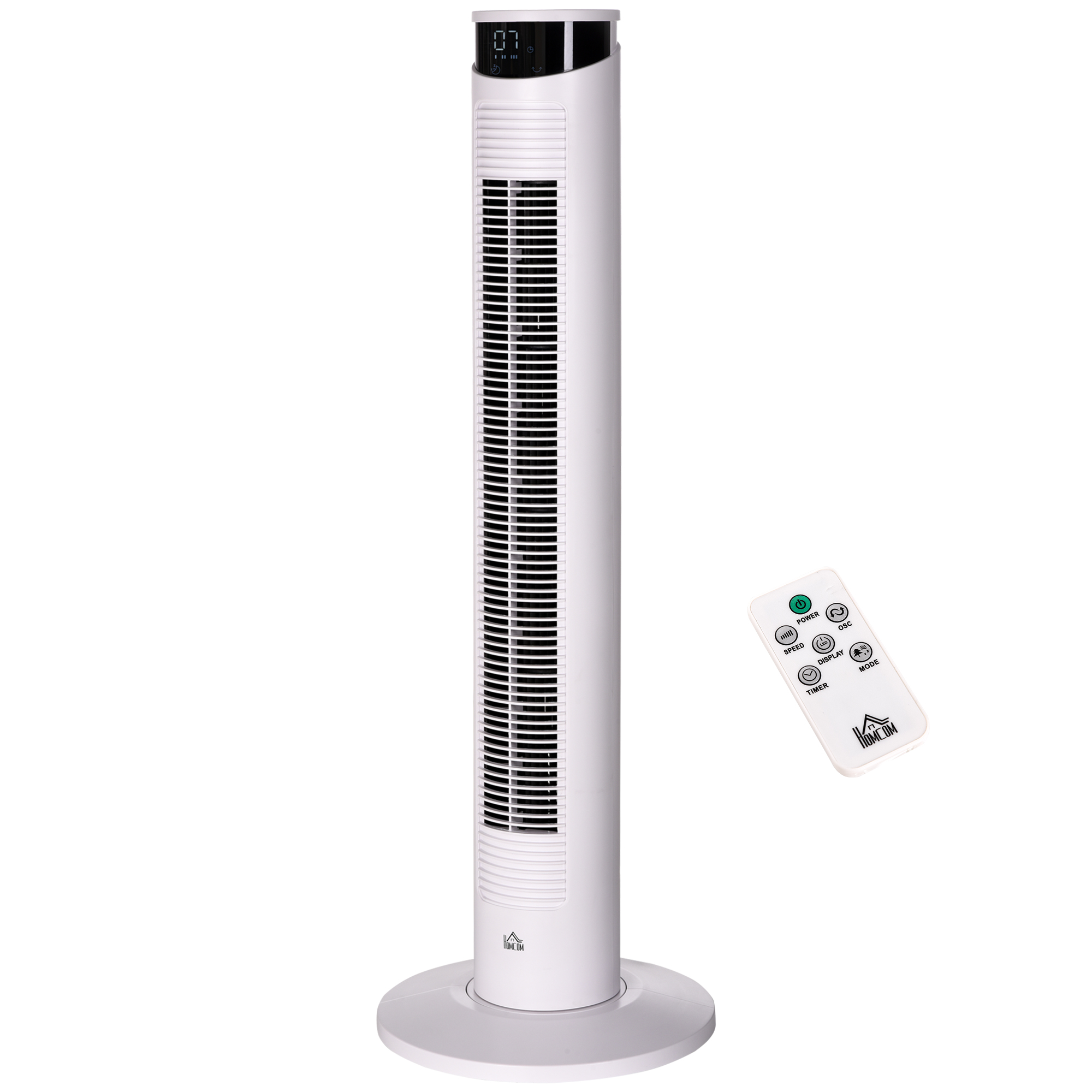 HOMCOM Säulenventilator Turmventilator mit 70° Oszillation, Fernbedienung, günstig online kaufen