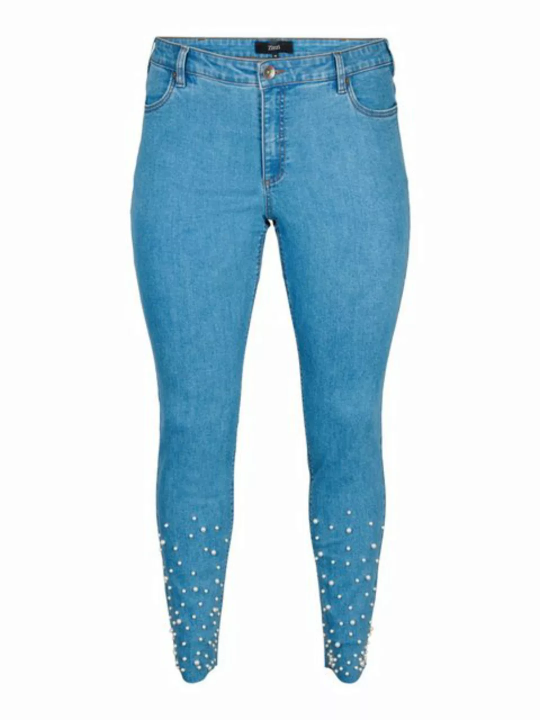 Zizzi 7/8-Jeans (1-tlg) Perlen günstig online kaufen