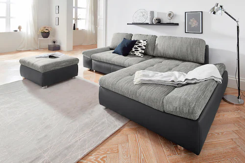 sit&more Ecksofa "Bergamo L-Form", wahlweise mit Bettfunktion, Bettkasten u günstig online kaufen