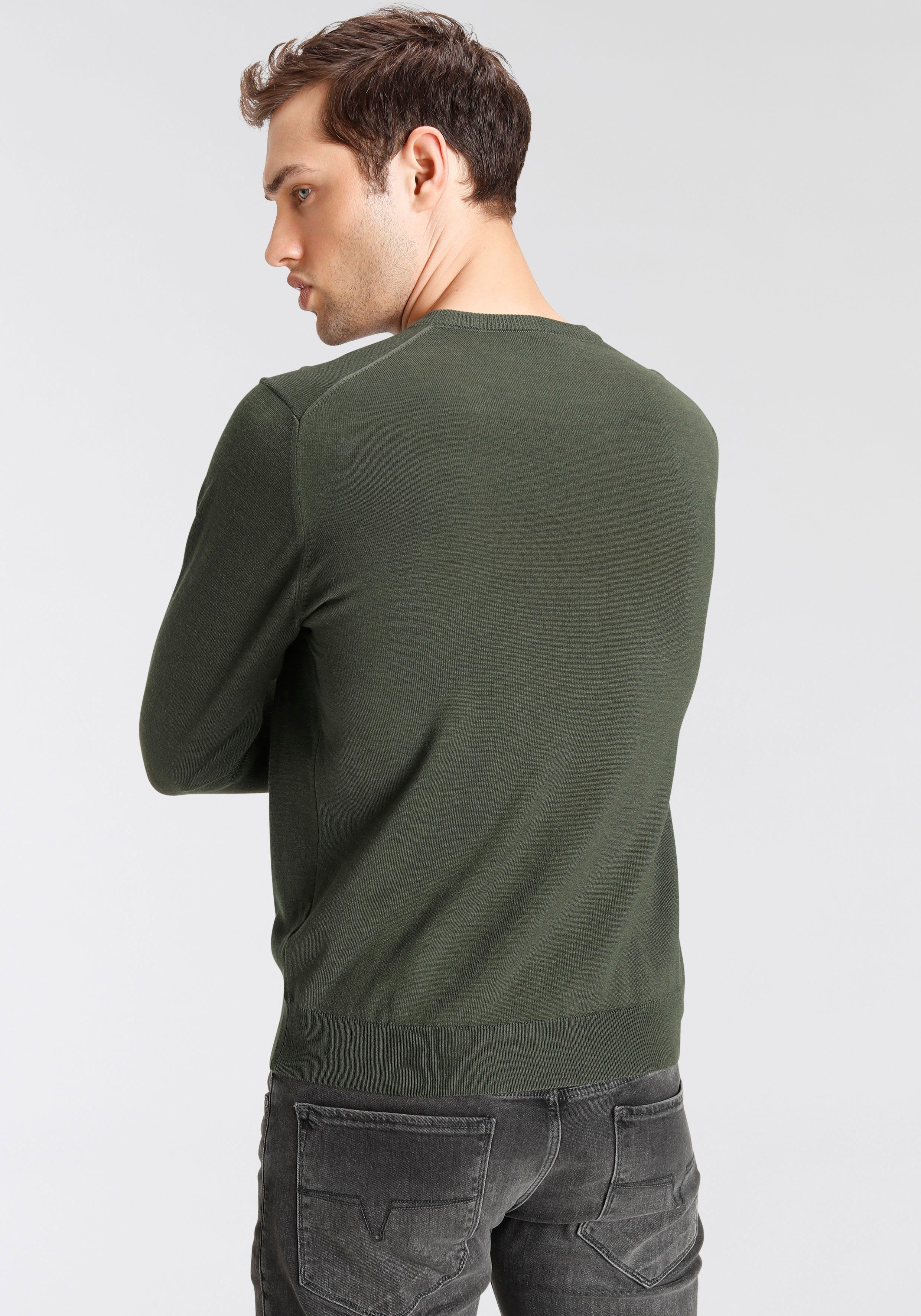 OLYMP V-Ausschnitt-Pullover OLYMP Strick Casual klassischer günstig online kaufen