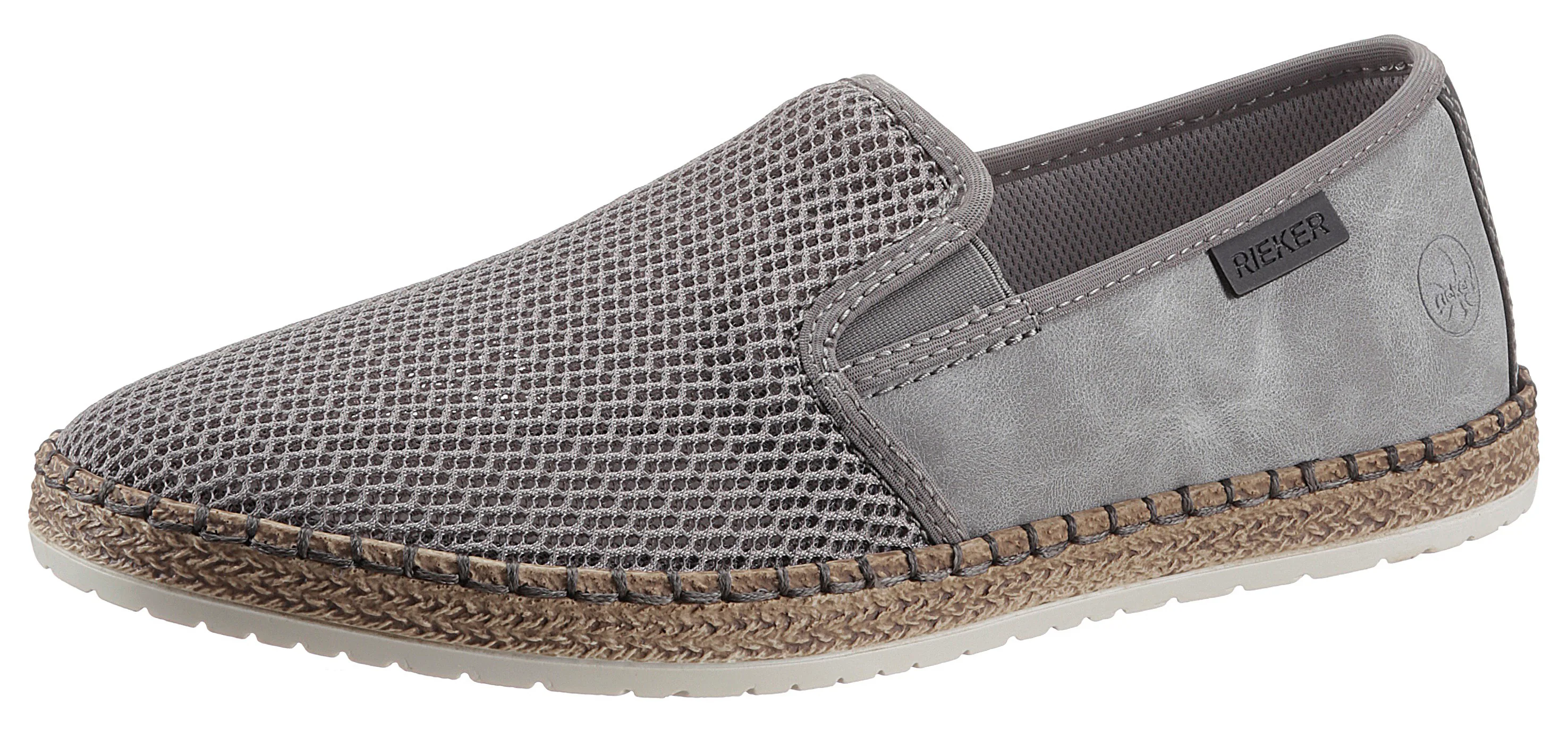 Rieker Espadrille, Sommerschuh, Slipper, Freizeitschuh im Materialmix günstig online kaufen