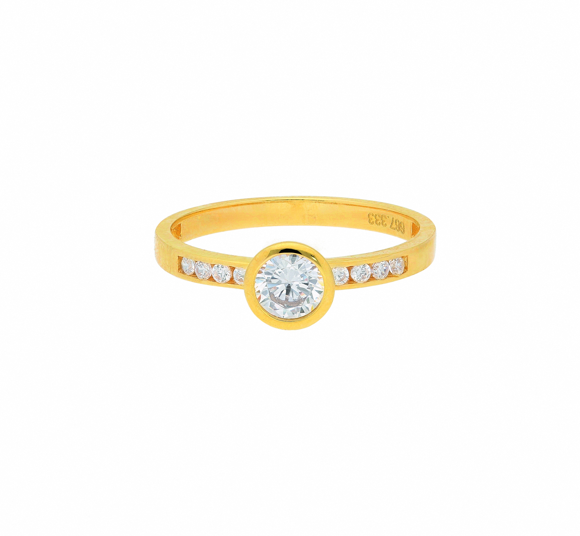 Adelia´s Fingerring "333 Gold Ring mit Zirkonia", Goldschmuck für Damen günstig online kaufen