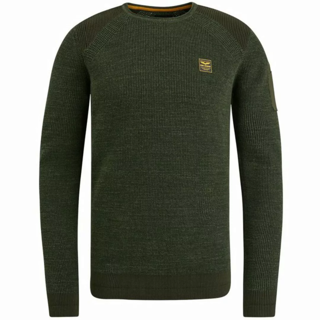 PME Legend Sweater Rib Melange Dunkelgrün - Größe XL günstig online kaufen